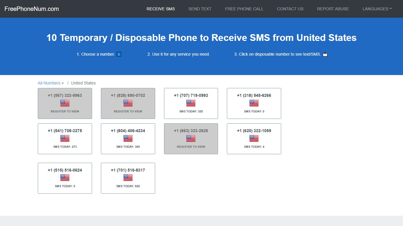 📲 Disposable Number To Receive SMS 2022 United States - Free Phone Num